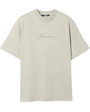 Jacquemus Tops ,Katoen T-Shirt - Naturel