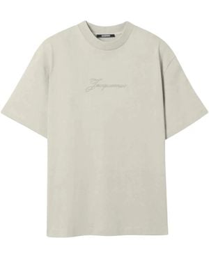 Jacquemus Tops ,Katoen T-Shirt - Naturel