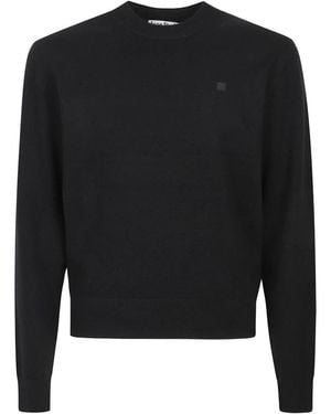 Acne Studios Rundhals-Pullover - Schwarz