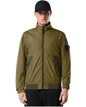 Stone Island Bomber Jackets - Green