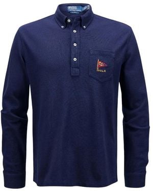 Ralph Lauren Straight Fit Longsleeve - Blauw
