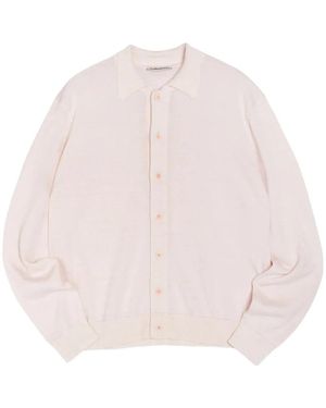 YMC Gebreide Cardigan Met Kraag - Roze