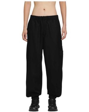 Stone Island Broeken ,Zwart ,Wol 3100024 Trainingsbroeken