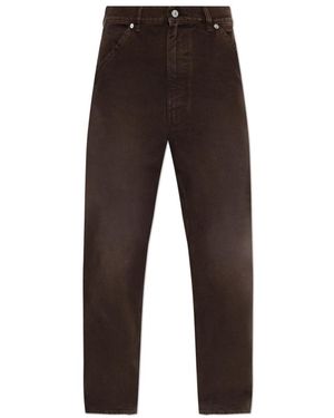 Marni Jeans ,Bruin ,Katoen Jeans Met Wijde Pijpen