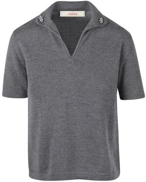 Jucca V-Neck Knitwear - Grey