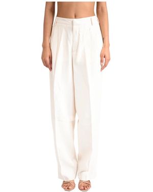 Laneus Pleated Broeken - Wit