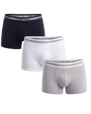 Calvin Klein Ondergoed ,Veelkleurig ,Katoen 3 Pack Trunks - Blauw