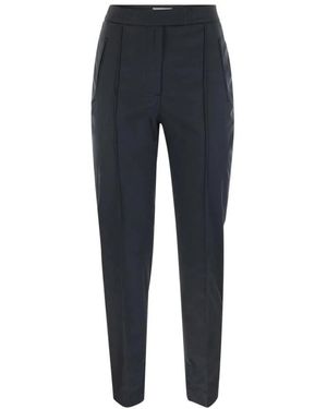 PT01 Cropped Hose Mit Schnitt - Blau