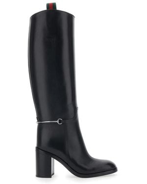 Gucci Slim Horsebit Boot - Schwarz