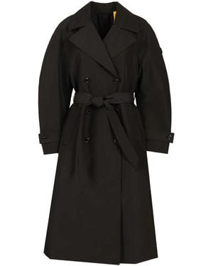 Moncler Trench Coats - Negro
