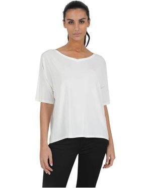 Via Masini 80 Tops ,Wit ,Klassiek T-Shirt Voor Mannen
