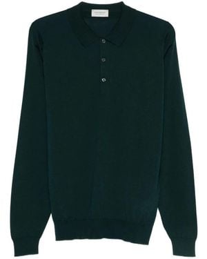 John Smedley Polo Shirts - Green