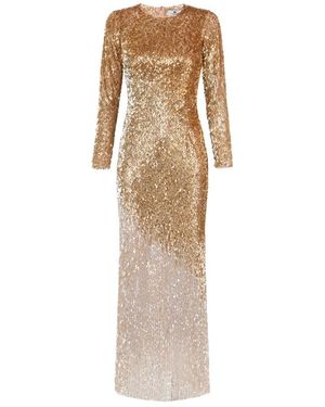 Elisabetta Franchi Carpet Jurk - Naturel