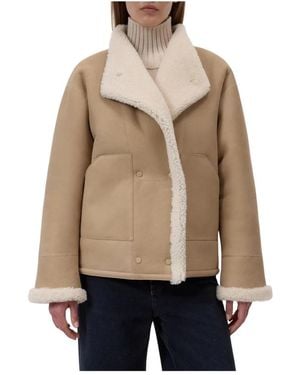 Closed Faux Fur & Shearling Jackets - Neutro