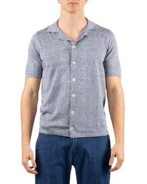 Gran Sasso Short Sleeve Shirts - Blue