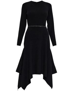 Michael Kors Stretch Wool Handkerchief Dress - Zwart