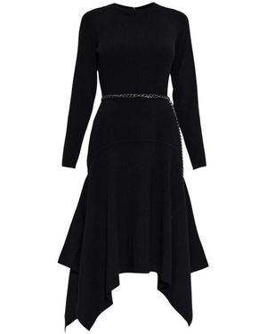 Michael Kors Stretch Wool Handkerchief Dress - Zwart