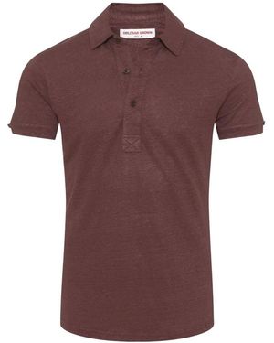 Orlebar Brown Polo Shirts - Brown