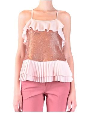 Patrizia Pepe Sleeveless Tops - Pink
