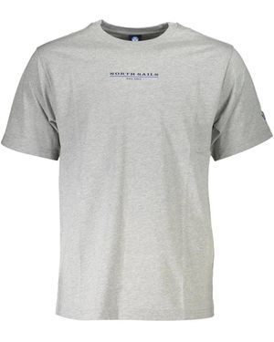 North Sails Umweltfreundliches graues komfort-t-shirt