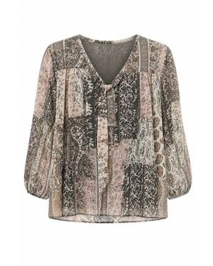 2-Biz Overhemden ,Veelkleurig ,Blouses & Shirts - Grijs
