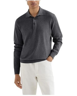 Brunello Cucinelli Polo Shirts - Gris