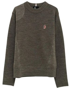 Moncler Round-Neck Knitwear - Verde