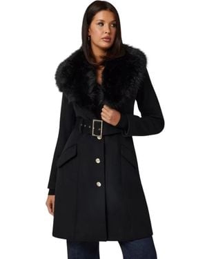 Guess Belted Coats - Nero