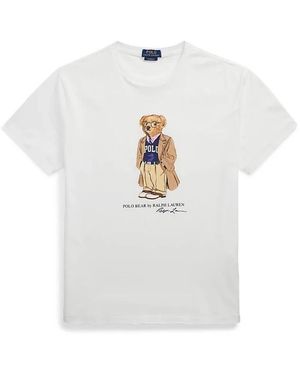 Polo Ralph Lauren Lässiges T-Shirt Für Männer - Weiß
