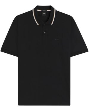 BOSS Tops ,Zwart ,Katoen Polo Shirts