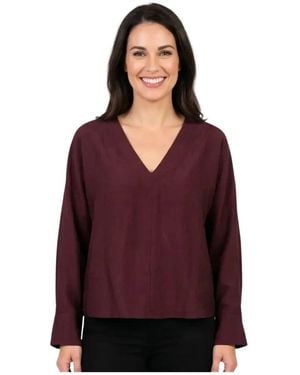 Amélie & Amélie Long Sleeve T-Shirts - Purple