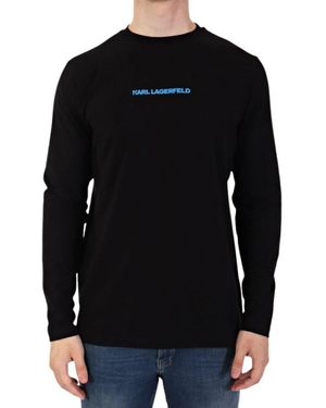 T-shirt Karl Lagerfeld Manches Longues – Noir – Taille M – Très Bon état