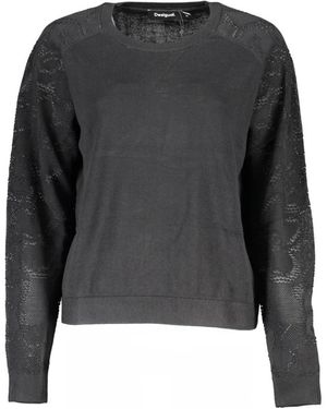 Desigual Round-Neck Knitwear - Grey