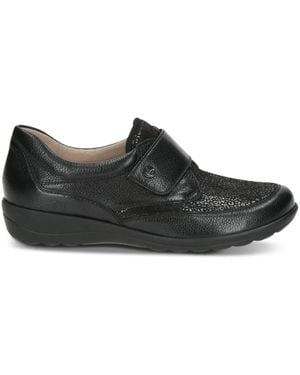 Caprice Schoenen ,Zwart ,Leer Leren Instapper