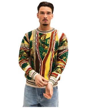carlo colucci Round-Neck Knitwear - Metallic