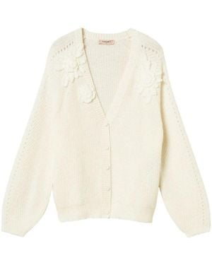 Twinset Truien & Vesten ,Cardigan - Wit