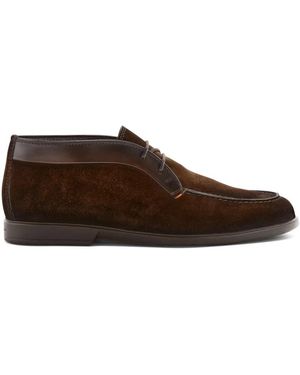 Santoni Schoenen ,Bruin ,Suède Suède Laarzen