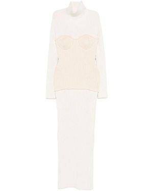 Jean Paul Gaultier Knitted Dresses - White