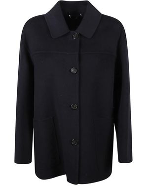 Max Mara Single-Breasted Coats - Azul