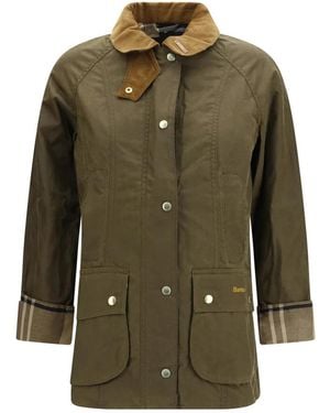 Barbour Jassen ,Groen ,Katoen Beadnell Jas