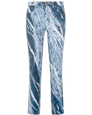 Roberto Cavalli Rubane Print Jeans - Blauw
