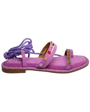 Tosca Blu Flat Sandals - Purple