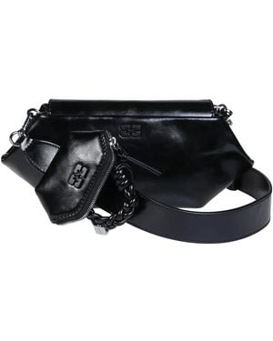 Ganni Shoulder Bags - Negro