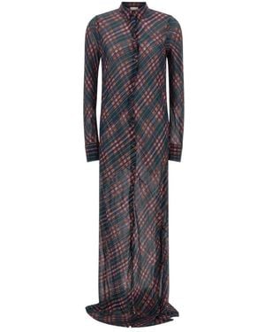 Dries Van Noten Shirt Dresses - Grey