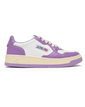 Autry Zapatillas Blancas Y Lavanda Combinadas, Mujer, Talla - Morado