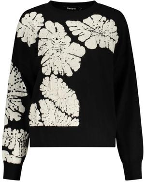 Desigual Truien & Vesten ,Zwart ,Wol Bubbles Lacroix Jumper