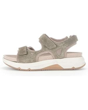 Gabor Plat Sandalen - Metallic