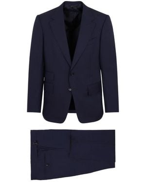 Tom Ford Single Breasted Suits - Blu