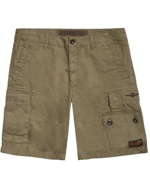 Aeronautica Militare Casual Shorts - Green