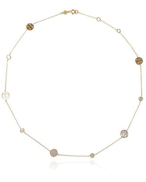 Tory Burch Logo-Halskette - Mettallic